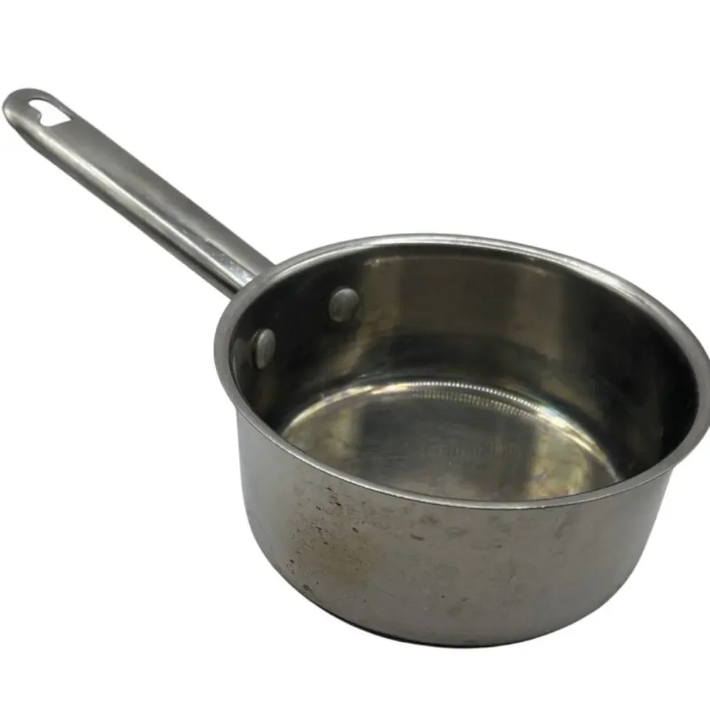 Wolfgang Puck Stainless 3-Pc Pan Set — 2Qt, 1.5Qt Café, 8” Sauté (No Lids)